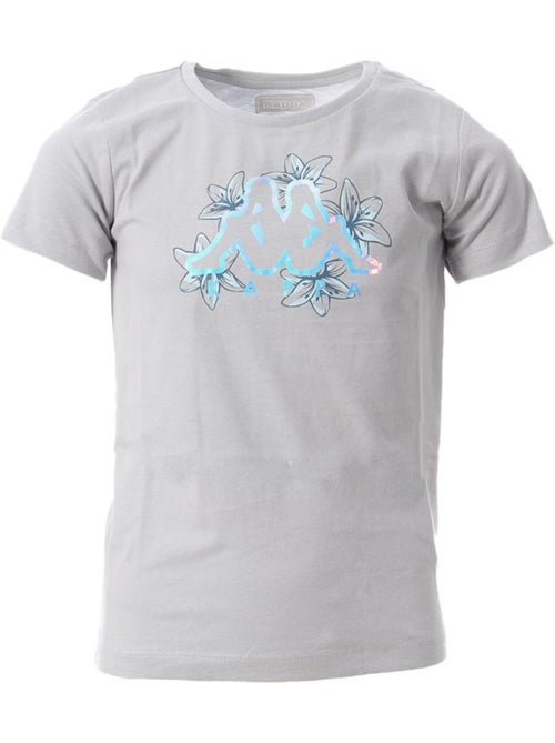 Kappa Celeste Grijs T-shirt voor Meisjes - Kiabi Kappa Celeste Grijs T-shirt voor Meisjes - Kiabi