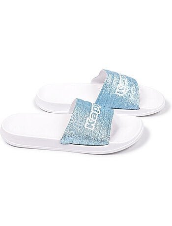 Kappa claquette femme piscine glitter glossy léopard