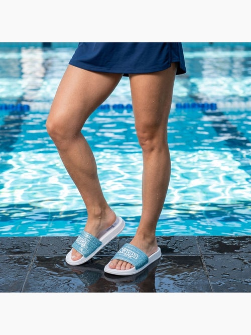 KAPPA Claquette Femme Piscine Glitter Glossy Léopard - Kiabi