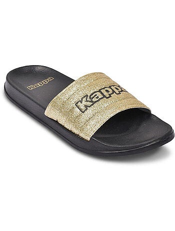 Kappa claquette femme piscine glitter glossy léopard