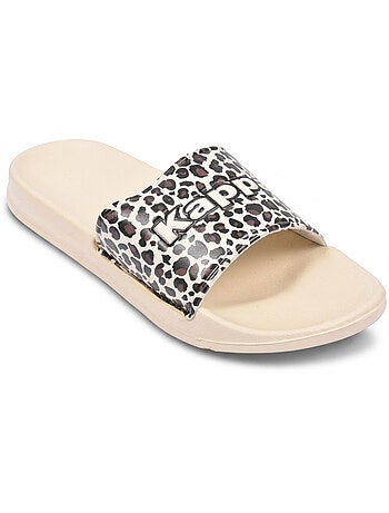 Kappa claquette femme piscine glitter glossy léopard