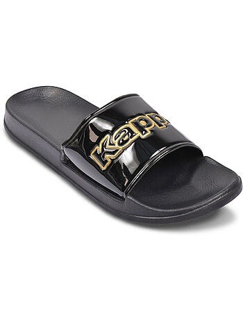 Kappa claquette femme piscine glitter glossy léopard