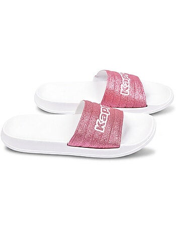 Kappa claquette femme piscine glitter glossy léopard