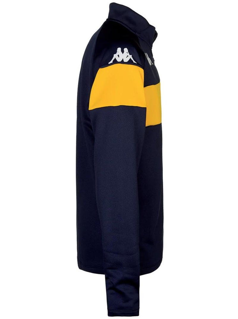 Kappa Dovares Jongens Sweatshirt Zwart/Geel Marineblauw - Kiabi