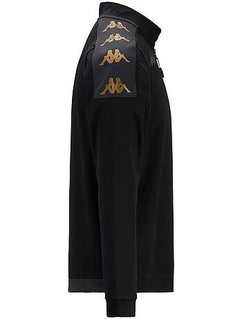 Kappa gassolo heren sweatshirt met 1/4 rits - zwart