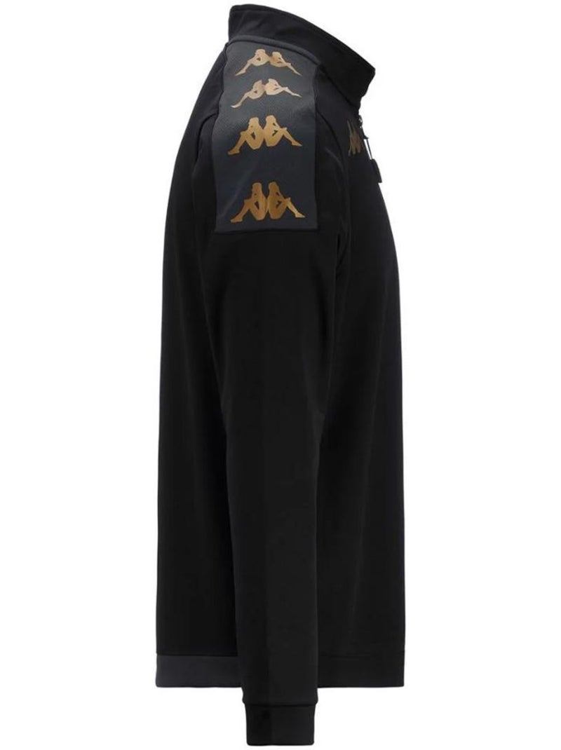 Kappa gassolo heren sweatshirt met 1/4 rits - zwart Zwart - Kiabi