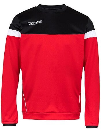 Kappa lido heren sweatshirt rood/zwart