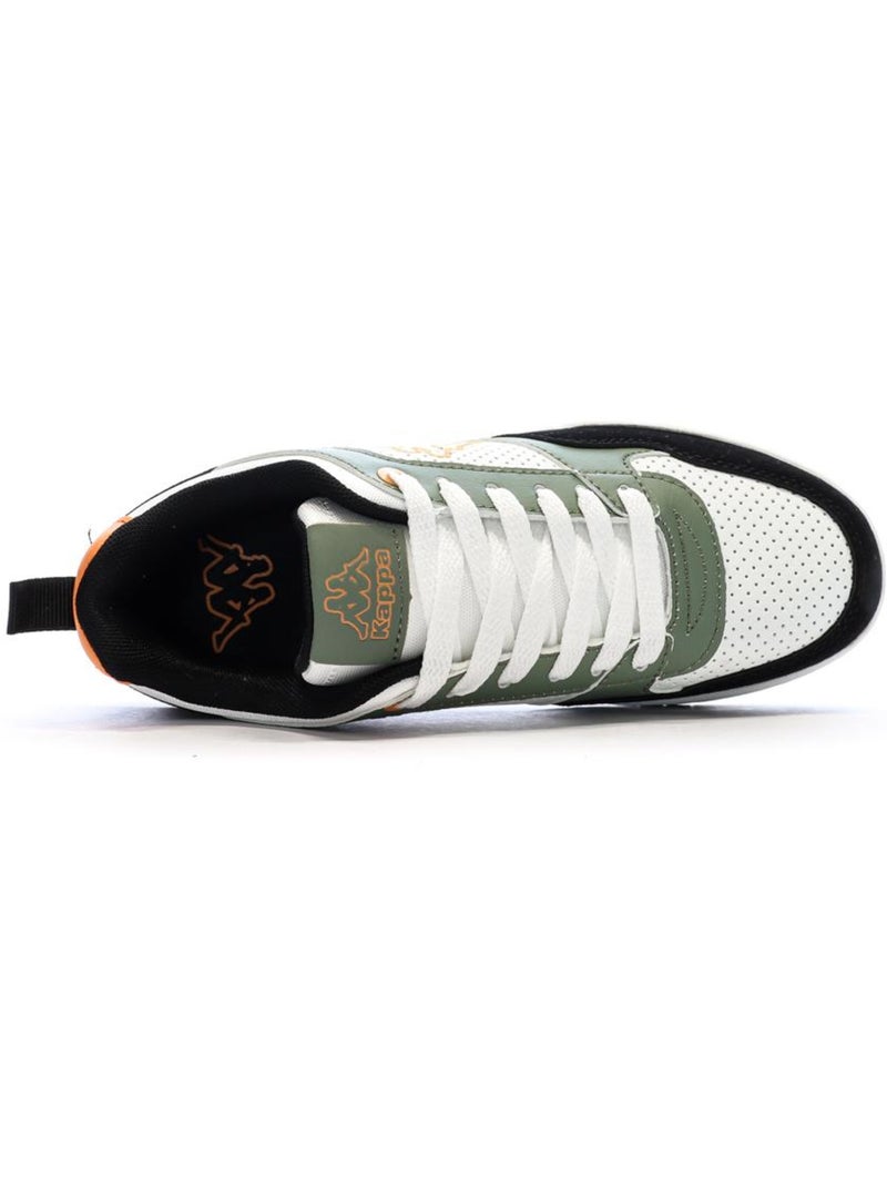 Kappa Logo Manis Jongens Sneakers Wit/Groen/Zwart Wit - Kiabi
