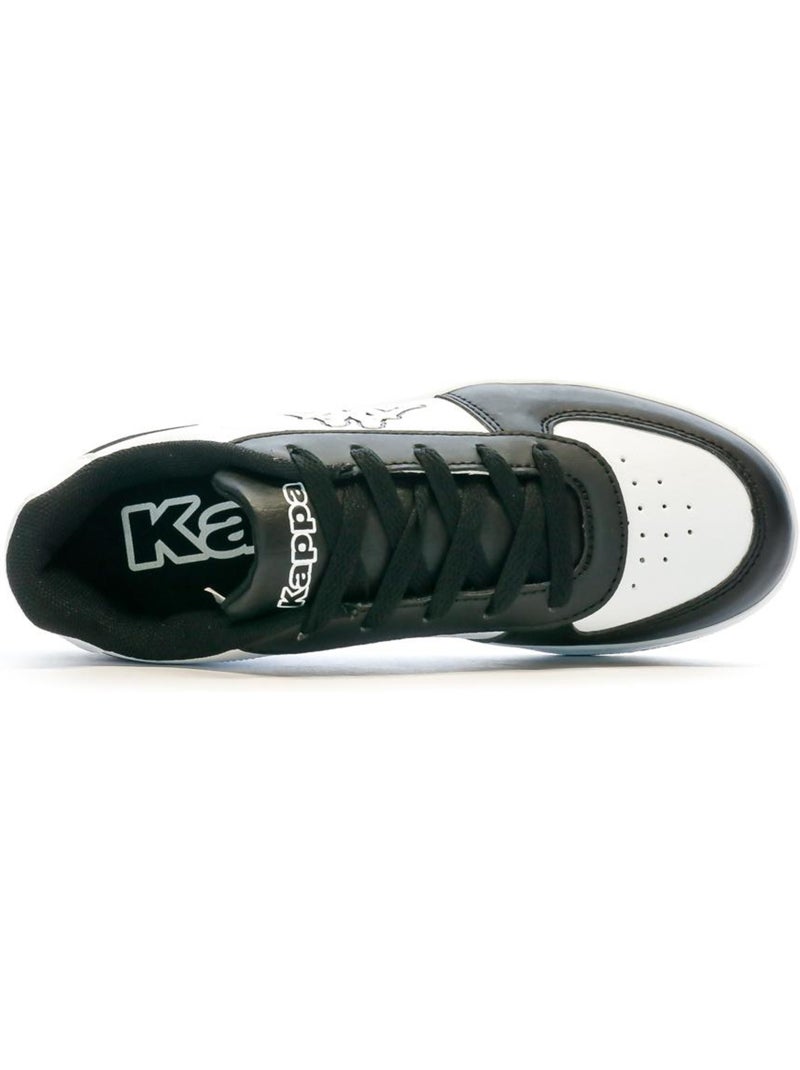 KAPPA Malone Jongens Sneakers Zwart/Wit met Veters Wit Zwart - Kiabi