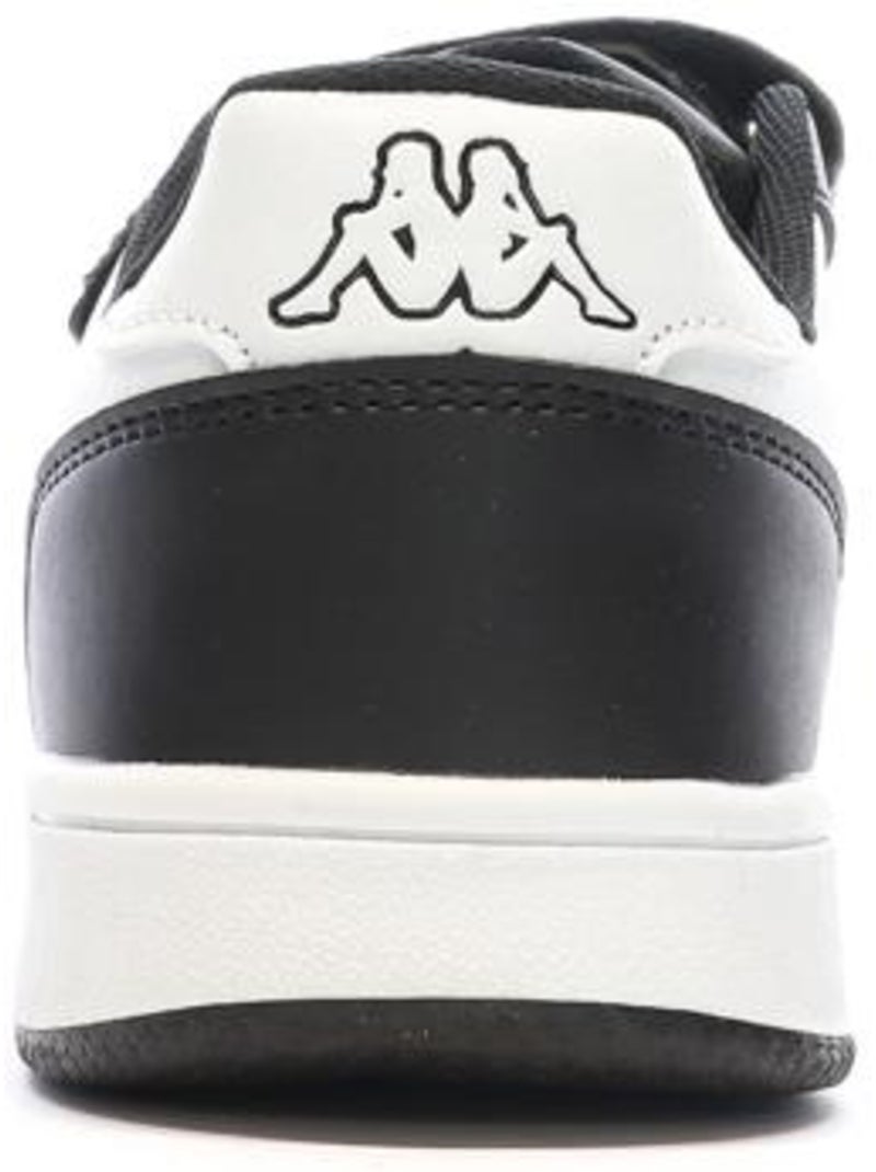 Kappa Malone Zwart-Witte Sneakers voor Jongens Wit Zwart - Kiabi