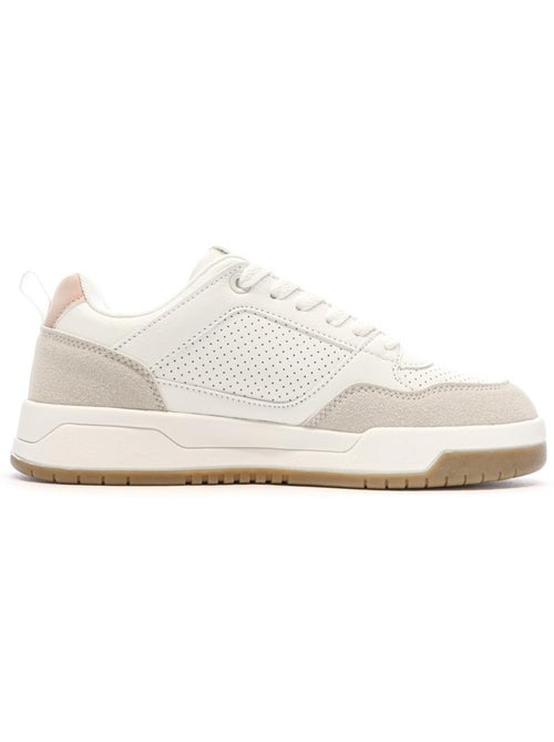 Kappa Manisw Dames Sneakers Wit/Beige/Roze - Kiabi Kappa Manisw Dames Sneakers Wit/Beige/Roze - Kiabi