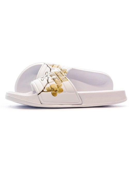 Kappa Noles Dames Slippers Wit/Bruin - Kiabi Kappa Noles Dames Slippers Wit/Bruin - Kiabi