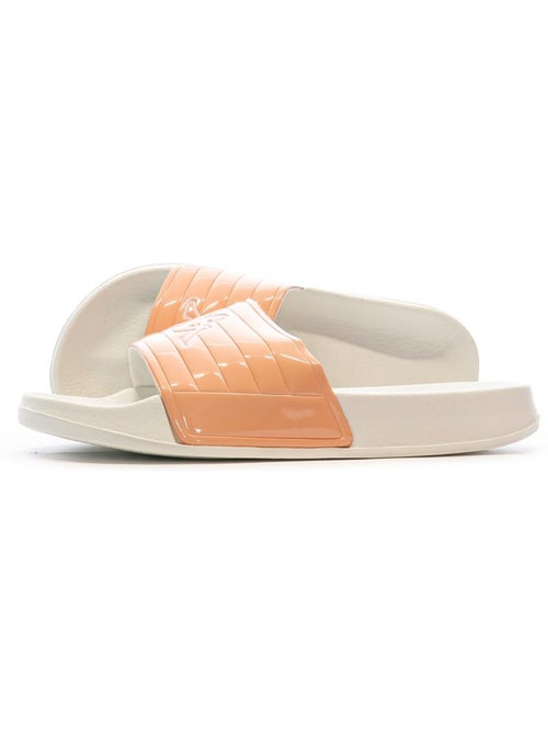 Kappa noles dames slippers wit/oranje 361i15w - Kiabi Kappa noles dames slippers wit/oranje 361i15w - Kiabi