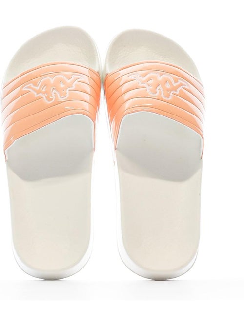 Kappa Noles Dames Slippers Wit/Roze - Kiabi Kappa Noles Dames Slippers Wit/Roze - Kiabi