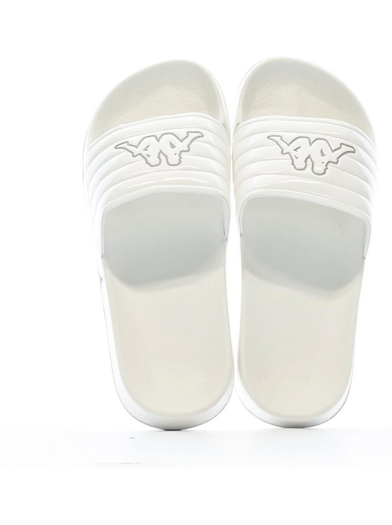 Kappa Noles Witte Dames Slippers 361I15W Wit - Kiabi