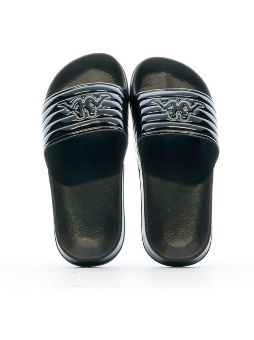 Kappa Noles Zwarte Dames Slippers 361I15W - Kiabi Kappa Noles Zwarte Dames Slippers 361I15W - Kiabi