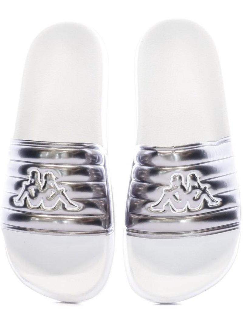 Kappa Nolesit Zilveren Dames Slippers Zilver - Kiabi