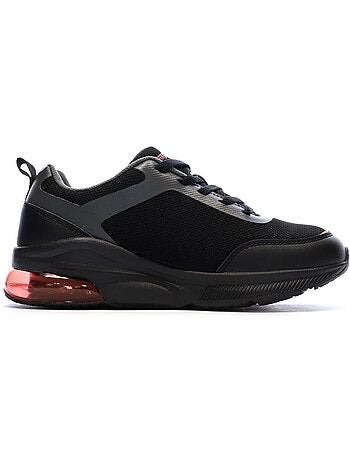 Kappa pylos jongens sneakers zwart/rood met logo