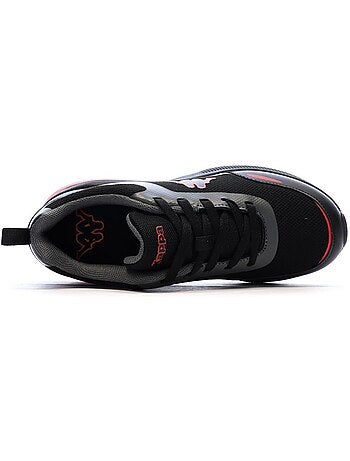 Kappa pylos jongens sneakers zwart/rood met logo