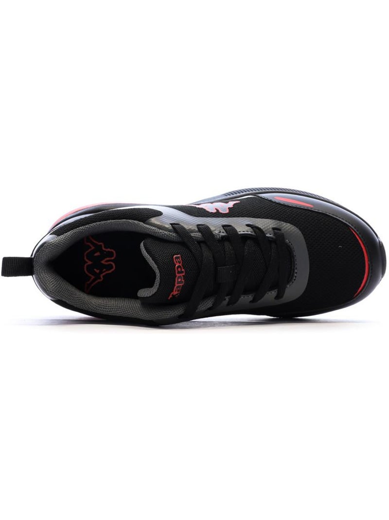 Kappa Pylos Jongens Sneakers Zwart/Rood met Logo Zwart - Kiabi