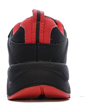 Kappa safir 2 jongens sneakers zwart/rood met logo