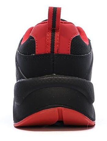 Kappa safir 2s jongens sneakers zwart/rood met logo