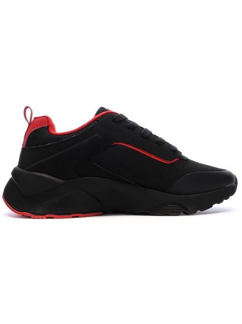Kappa Safir 2s Jongens Sneakers Zwart/Rood met Logo - Kiabi Kappa Safir 2s Jongens Sneakers Zwart/Rood met Logo - Kiabi