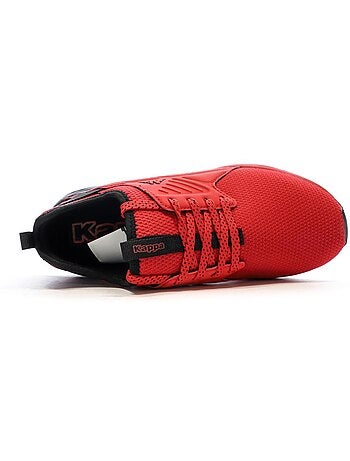 Kappa san puerto jongens sneakers zwart/rood met veters
