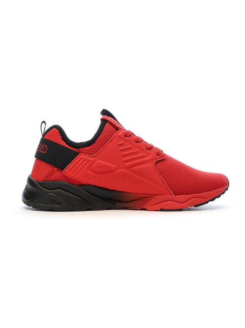 Kappa San Puerto Jongens Sneakers Zwart/Rood met Veters - Kiabi Kappa San Puerto Jongens Sneakers Zwart/Rood met Veters - Kiabi