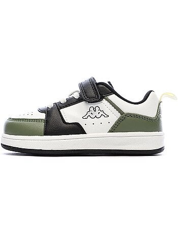 Kappa shay 1.0 jongens sneakers wit/groen met logo