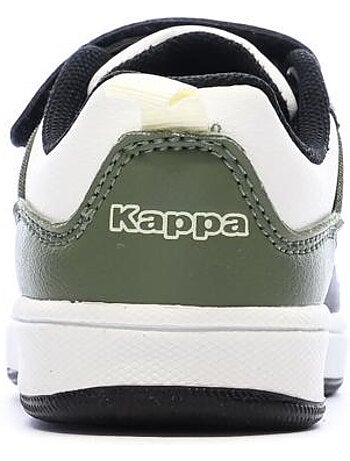 Kappa shay 1.0 jongens sneakers wit/groen met logo