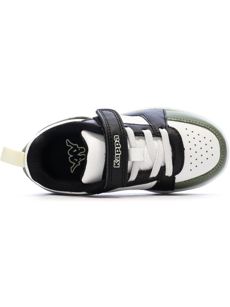 Kappa Shay 1.0 Jongens Sneakers Wit/Groen met Logo Wit - Kiabi