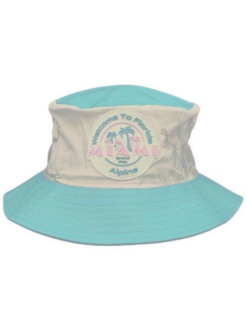 Kappa supporter bob beige/turquoise voor heren - Kiabi
