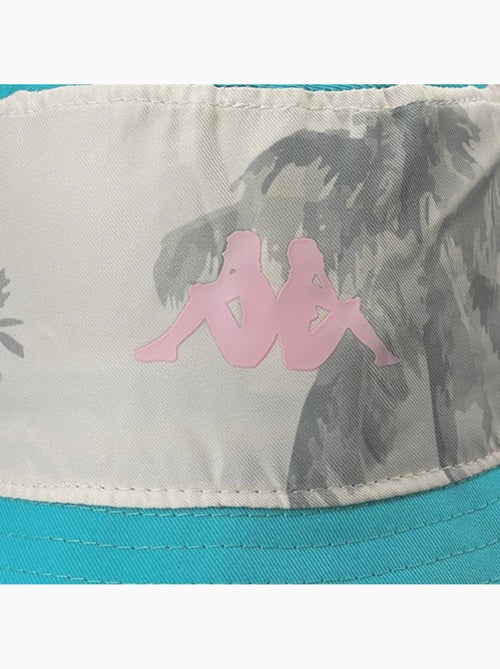 Kappa supporter bob beige/turquoise voor heren - Kiabi