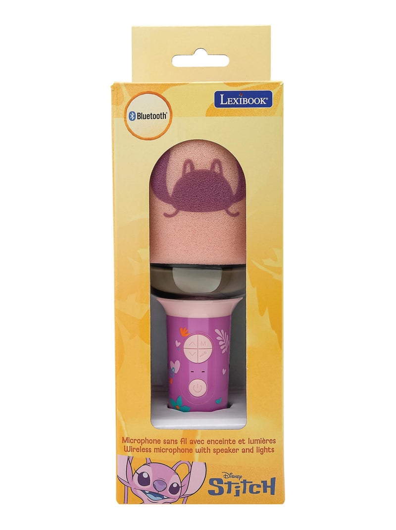 Karaoke microphone angel - microphone avec effets sonores et lumineux Rose - Kiabi