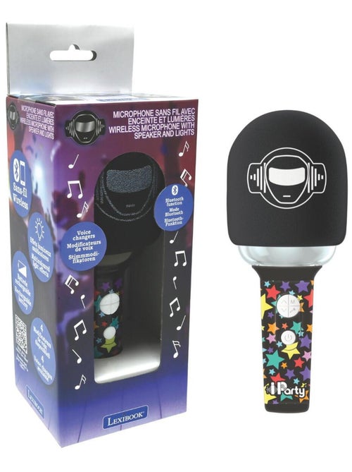 Karaoke microphone bluetooth/sans fil avec effets sonores et lumineux - Kiabi Karaoke microphone bluetooth/sans fil avec effets sonores et lumineux - Kiabi