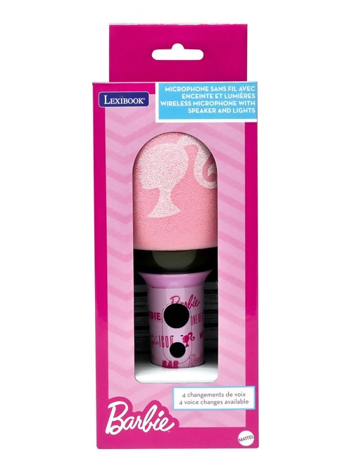 Karaoke microphone bluetooth/sans fil barbie avec effets sonores et lumineux - Kiabi Karaoke microphone bluetooth/sans fil barbie avec effets sonores et lumineux - Kiabi