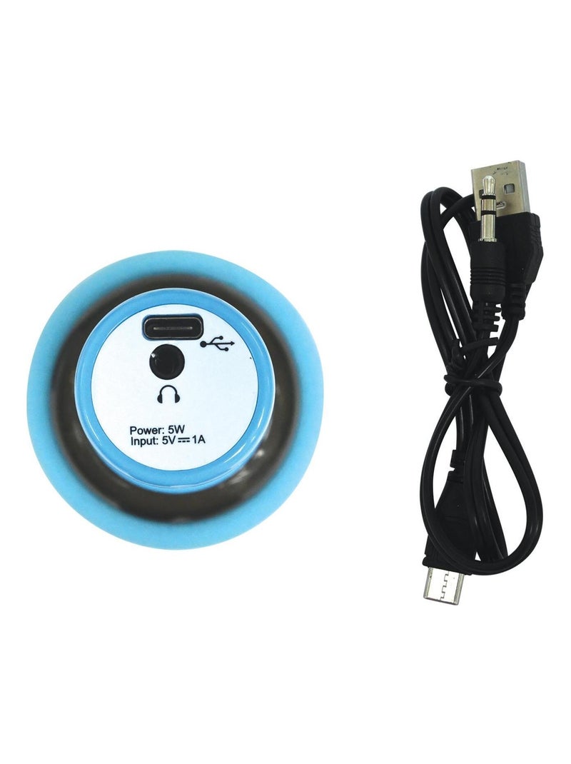 Karaoke microphone bluetooth/sans fil la reine des neiges avec effets sonores et lumineux Bleu - Kiabi