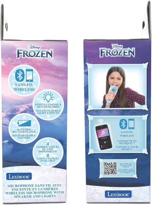 Karaoke microphone bluetooth/sans fil la reine des neiges avec effets sonores et lumineux - Kiabi Karaoke microphone bluetooth/sans fil la reine des neiges avec effets sonores et lumineux - Kiabi