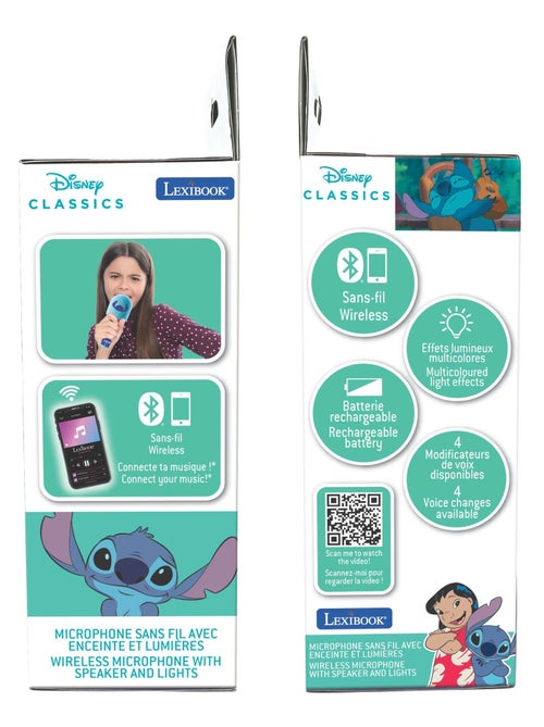 Karaoke microphone bluetooth/sans fil sitch avec effets sonores et lumineux - Kiabi Karaoke microphone bluetooth/sans fil sitch avec effets sonores et lumineux - Kiabi