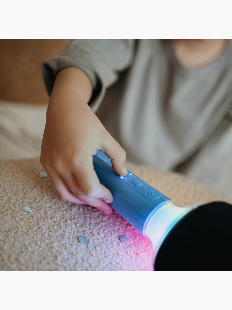 Karaokemicrofoon voor kinderen met verlichting | kidywolf Blauw - Kiabi