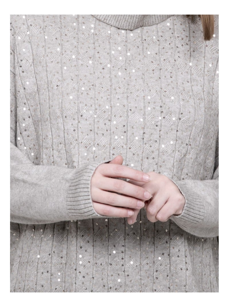 Karline coltrui met pailletten Beige - Kiabi