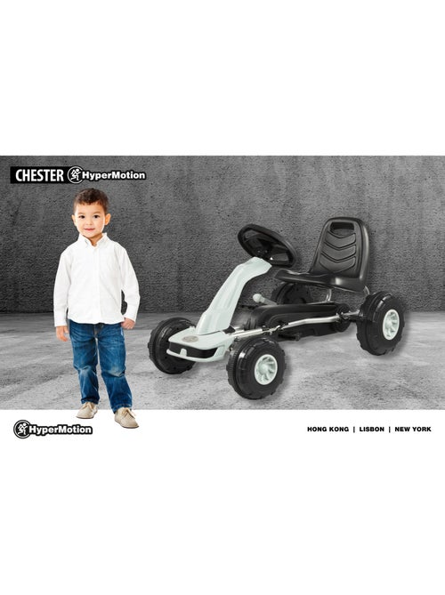 Kart à pédales enfant style course 3-6 ans marche avant arrière freins sûrs - Kiabi Kart à pédales enfant style course 3-6 ans marche avant arrière freins sûrs - Kiabi