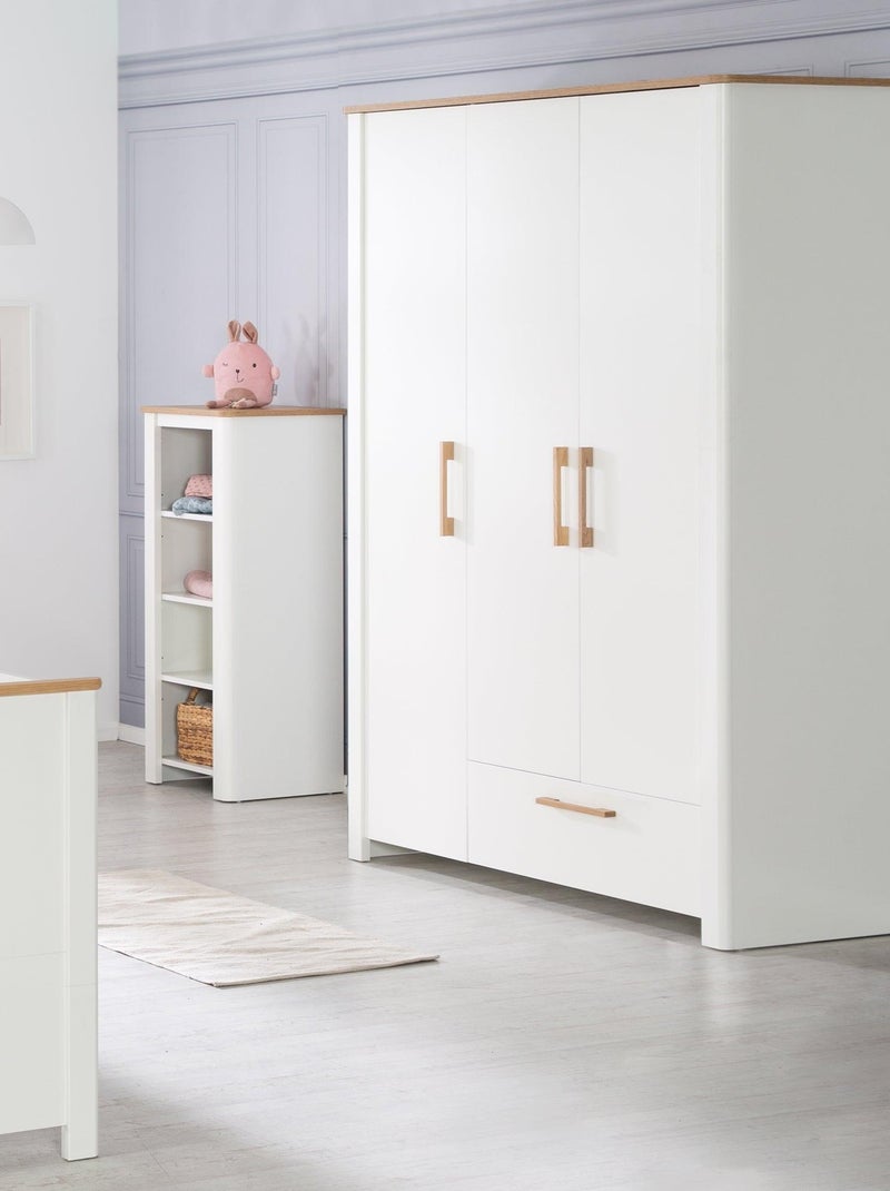 Kast met 3 deuren en 1 lade van hout - ROBA 'Ava' Wit - Kiabi