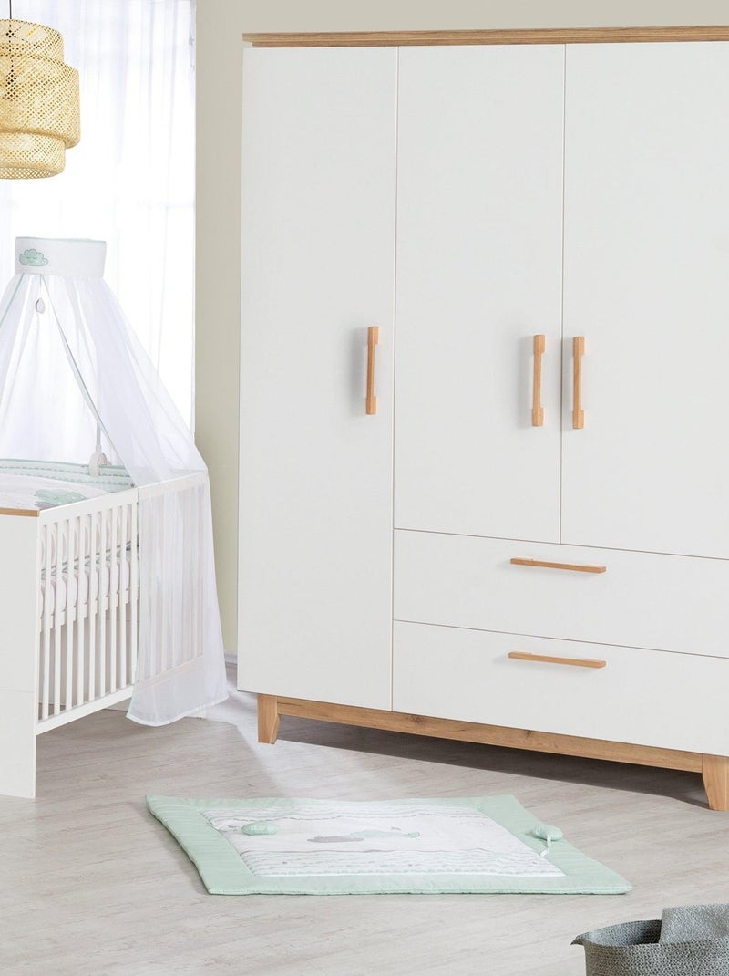 Kast met 3 deuren en 2 lades - roba 'finn' Wit - Kiabi