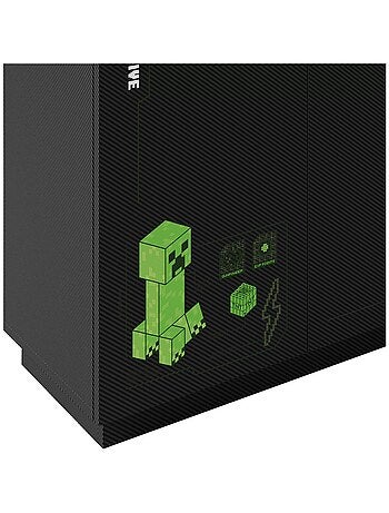 Kast met 3 deuren en 3 lades met LED 'Roba' - Minecraft