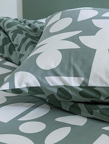 Katoen beddengoedset LUNE 2 personen 'Future Home' met print