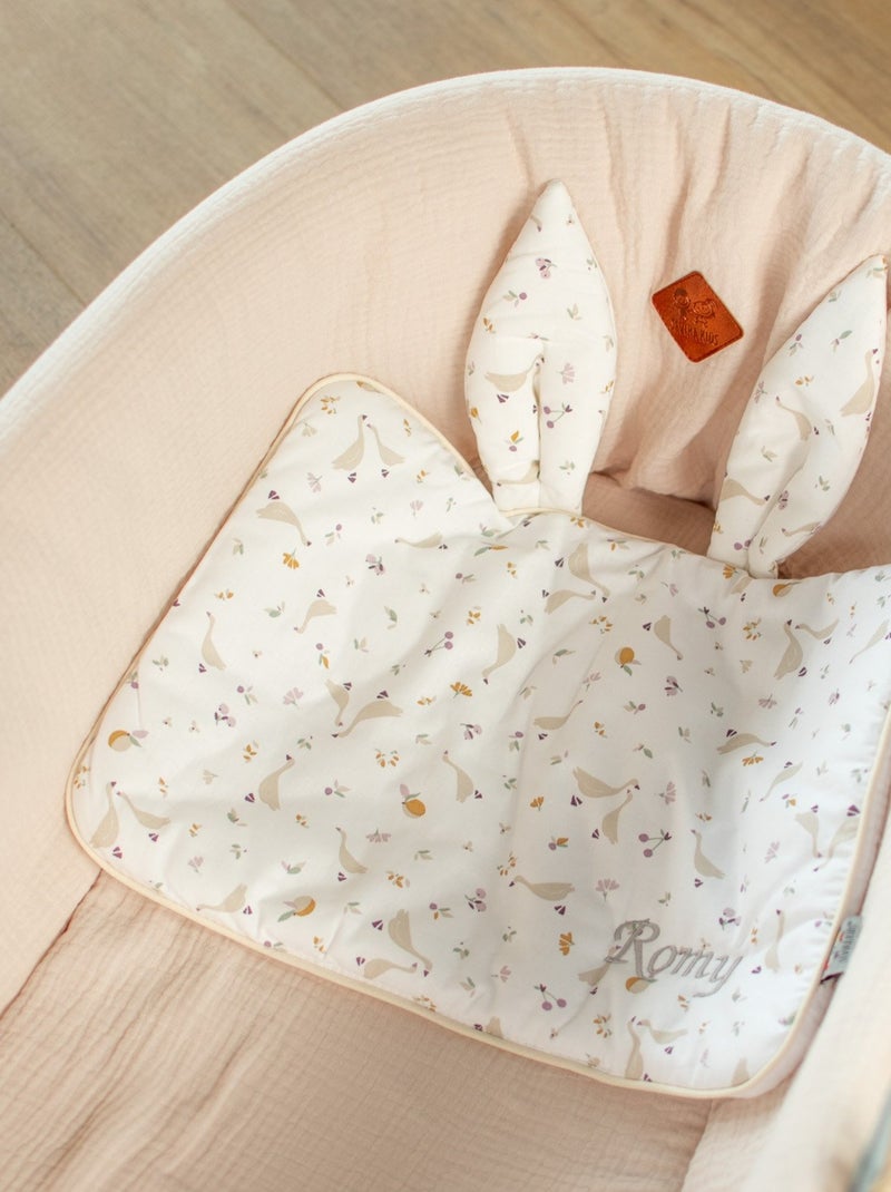 Katoenen babykussen plat en omkeerbaar Beige - Kiabi