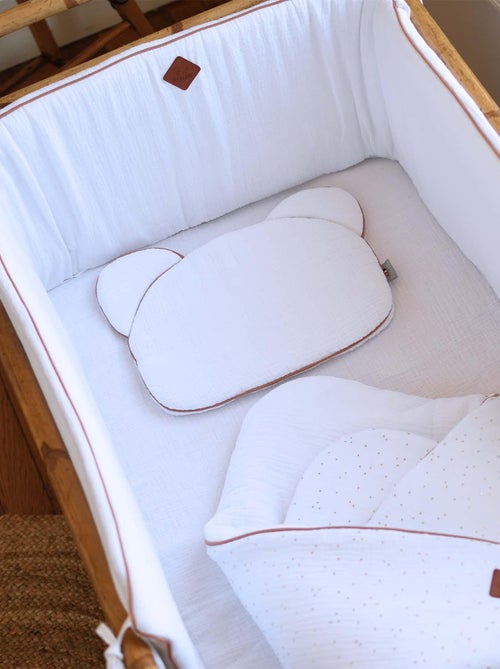 Katoenen babykussen plat en omkeerbaar - Kiabi
