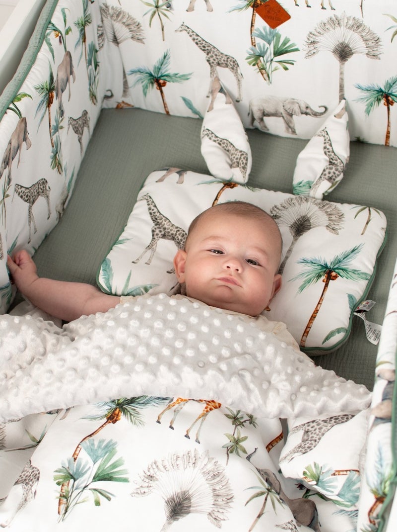 Katoenen babykussen plat en omkeerbaar Multicolor - Kiabi